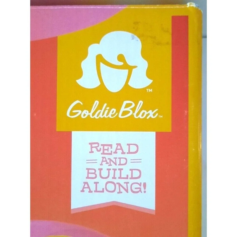 GoldieBlox and the Spinning Machine Engineering Toy Set with Book and 33 Pieces
